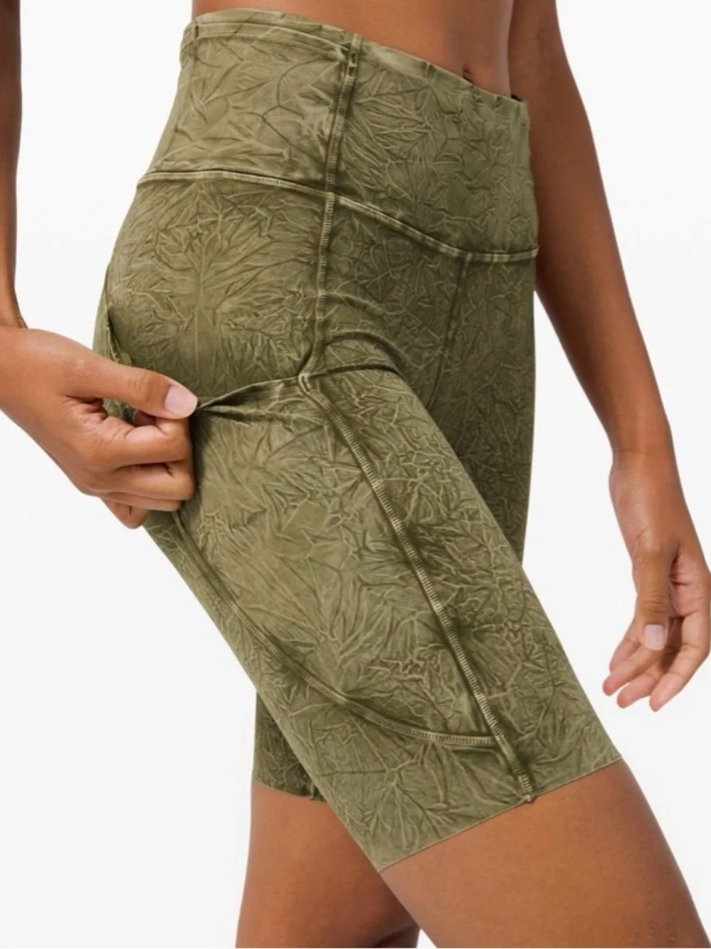 Lululemon Fast & Free Short 10” *Ice Wash Moss Green Bike Shorts 8 Style LW7BGHS
